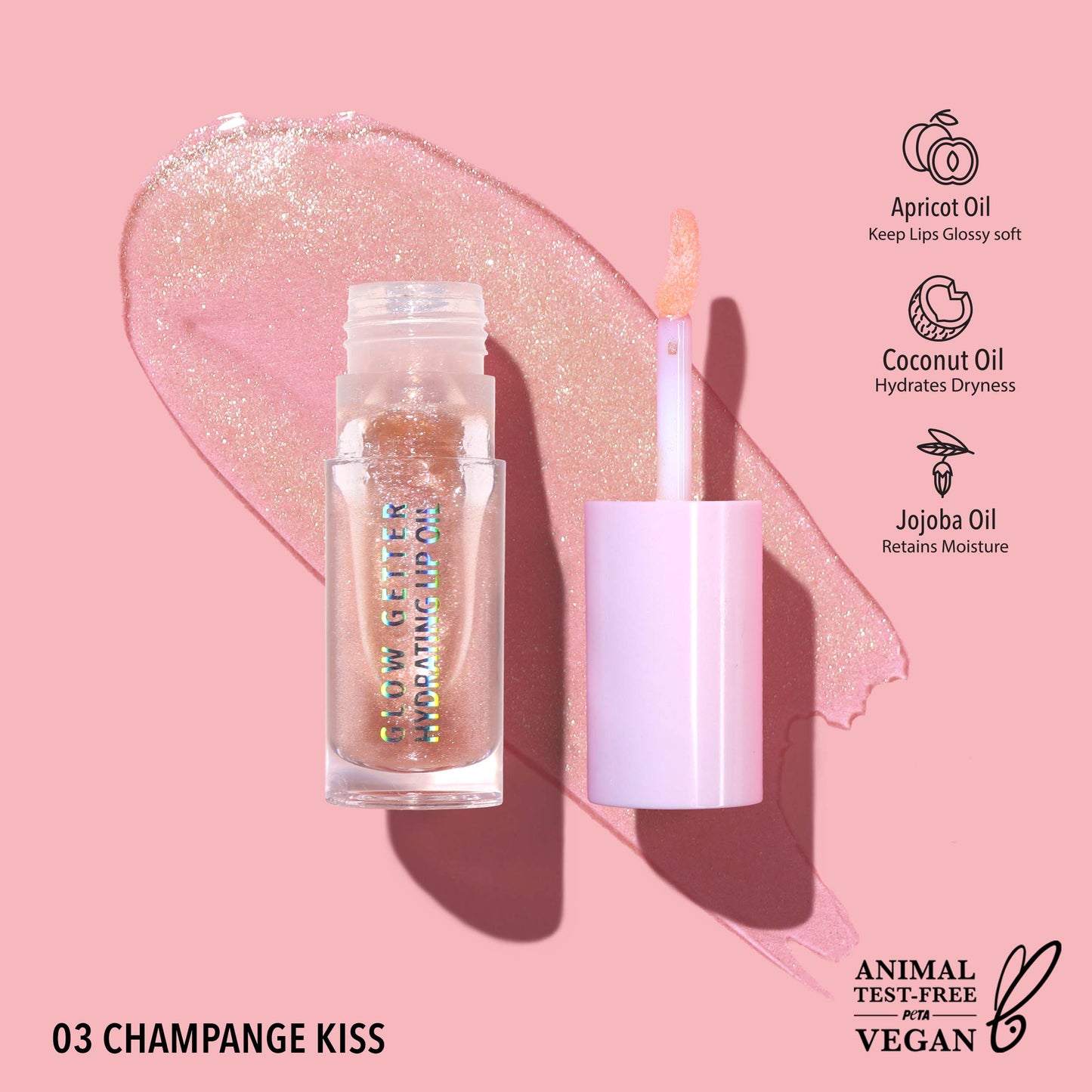 Glow Getter Hydrating Lip Oil Champagne Kiss