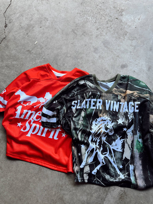 Darlin’ Camo Mesh Jersey Western Trendy Cowboy Graphic