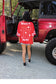 American Spirit Mesh Jersey Cherry Red Western Trendy Cowboy