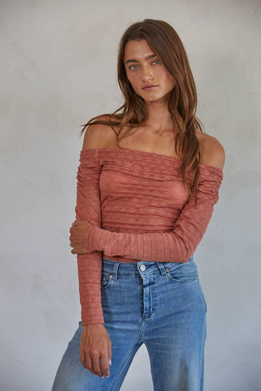 Lace Off the Shoulder Bodysuit