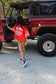 American Spirit Mesh Jersey Cherry Red Western Trendy Cowboy