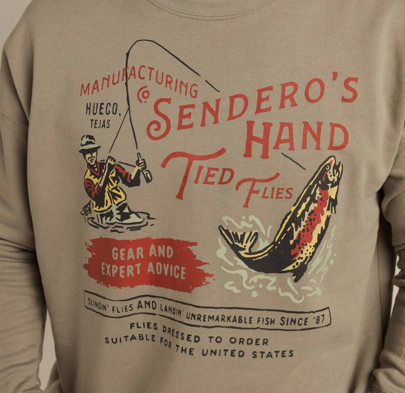 Hand tied Flies Sweatshirt