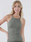 High-neck Ribbed Tank