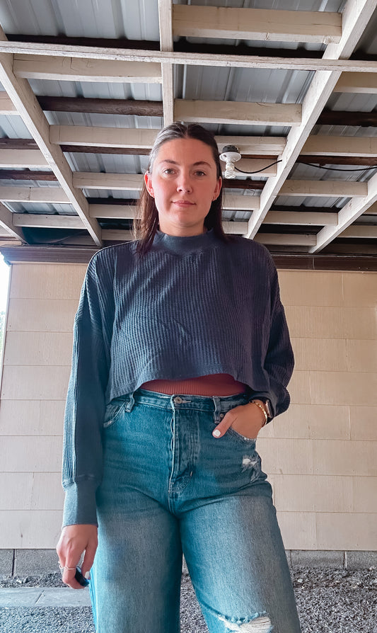 Waffle Crop Top
